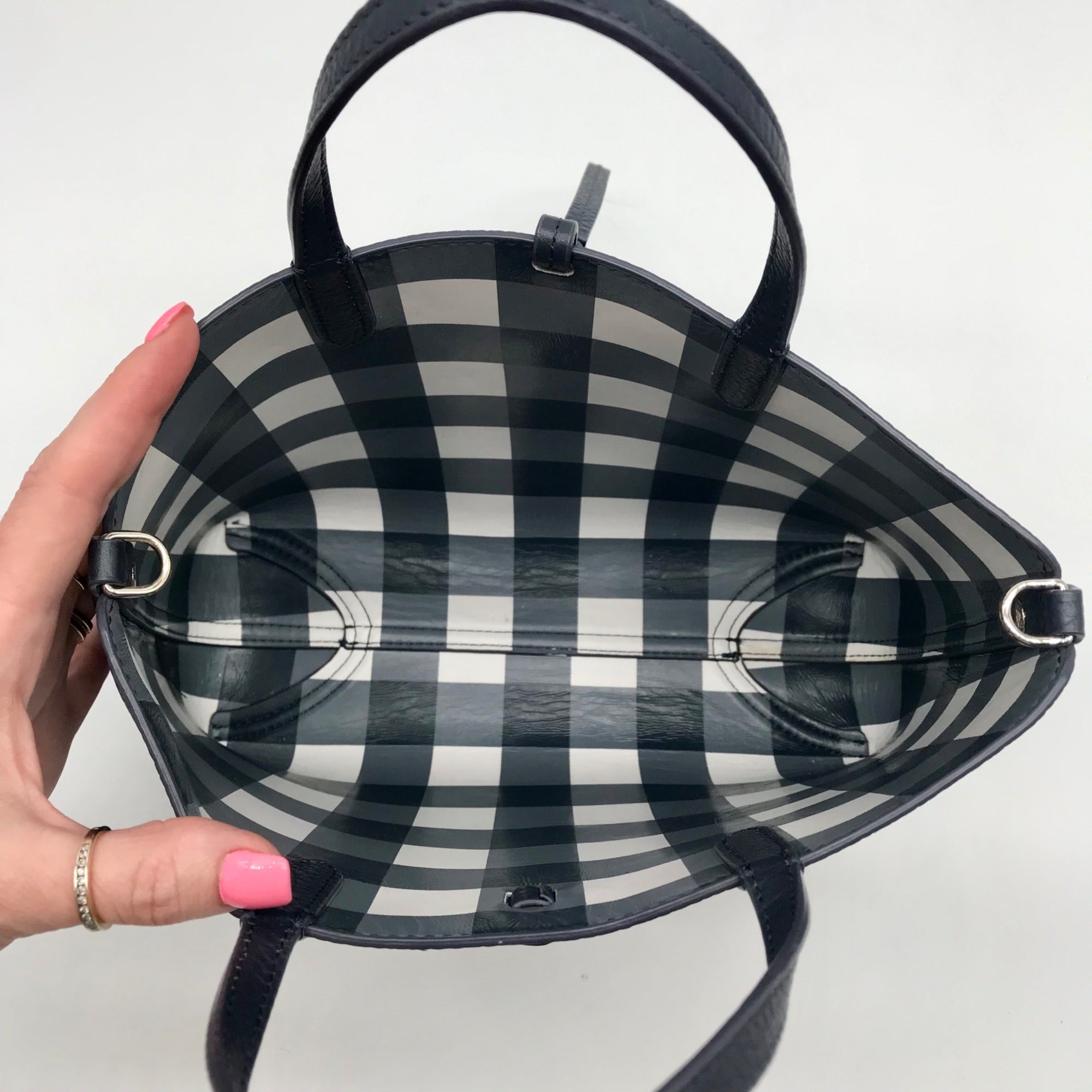 Draper James Navy Blue Mini Reversible Tote
