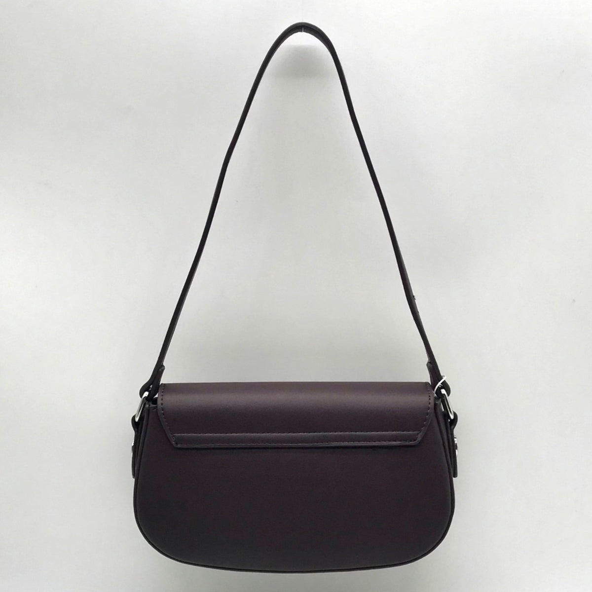 Valentino Orlandi Burgundy Brown Faux Leather Shoulder Bag