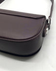 Valentino Orlandi Burgundy Brown Faux Leather Shoulder Bag