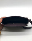 Valentino Orlandi Burgundy Brown Faux Leather Shoulder Bag