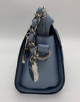 Steve Madden Blue Faux Leather Crossbody Bag