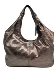 Coach Metallic Rose Gun Metal Julia Leather Hobo 14968