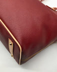 Dooney & Bourke Cranberry Pebble Grain Leather Bailey Tote