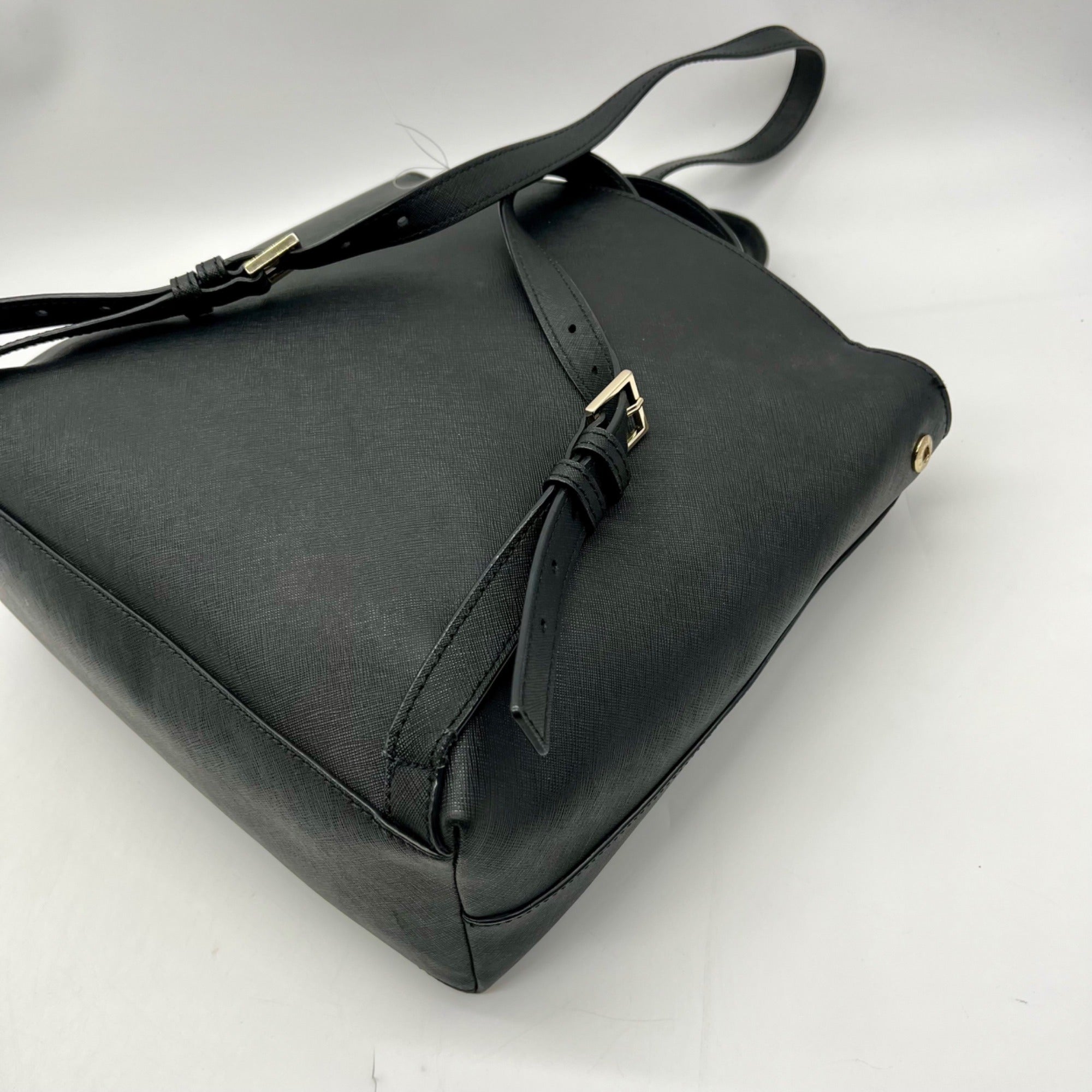 Kate Spade Black Leather Backpack