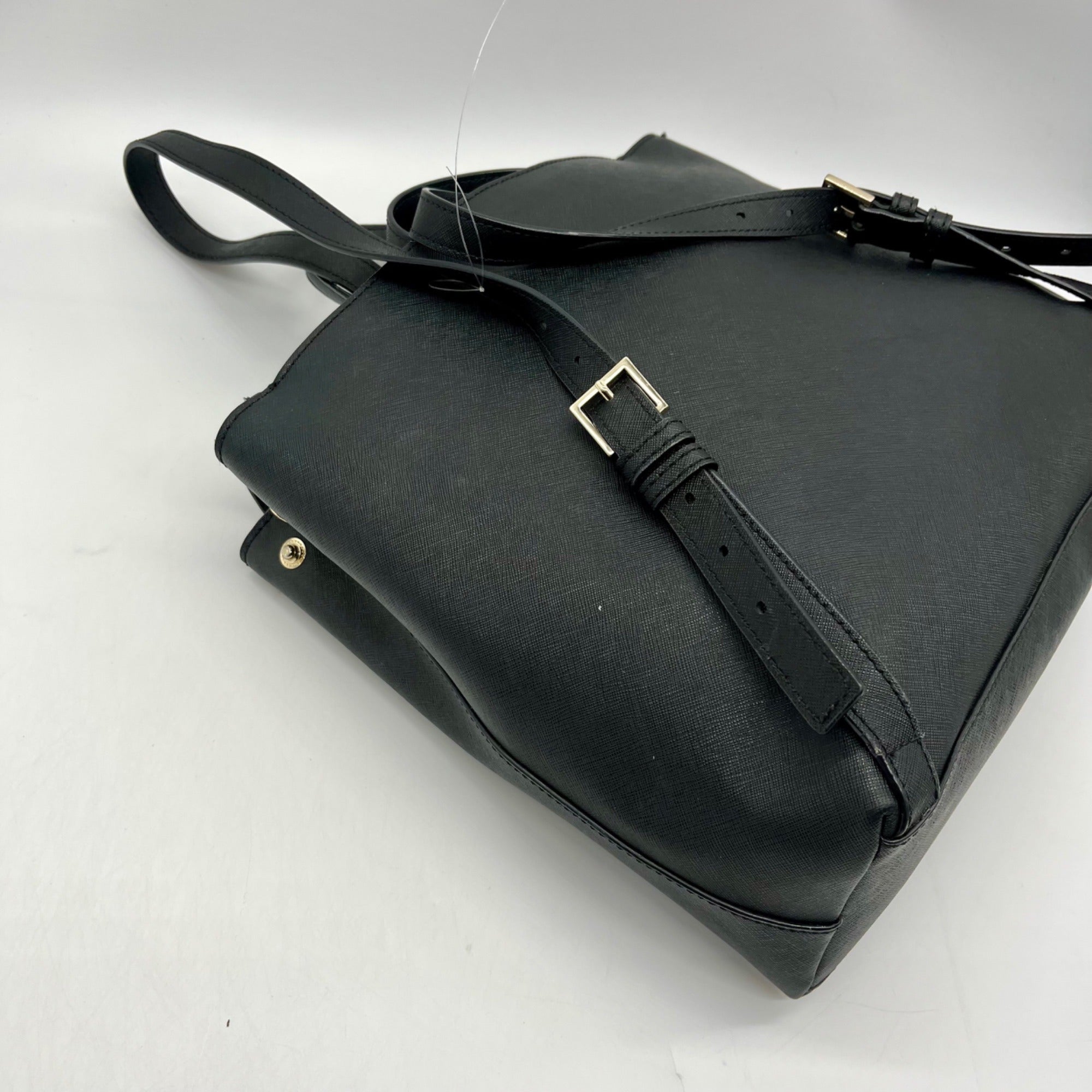 Kate Spade Black Leather Backpack