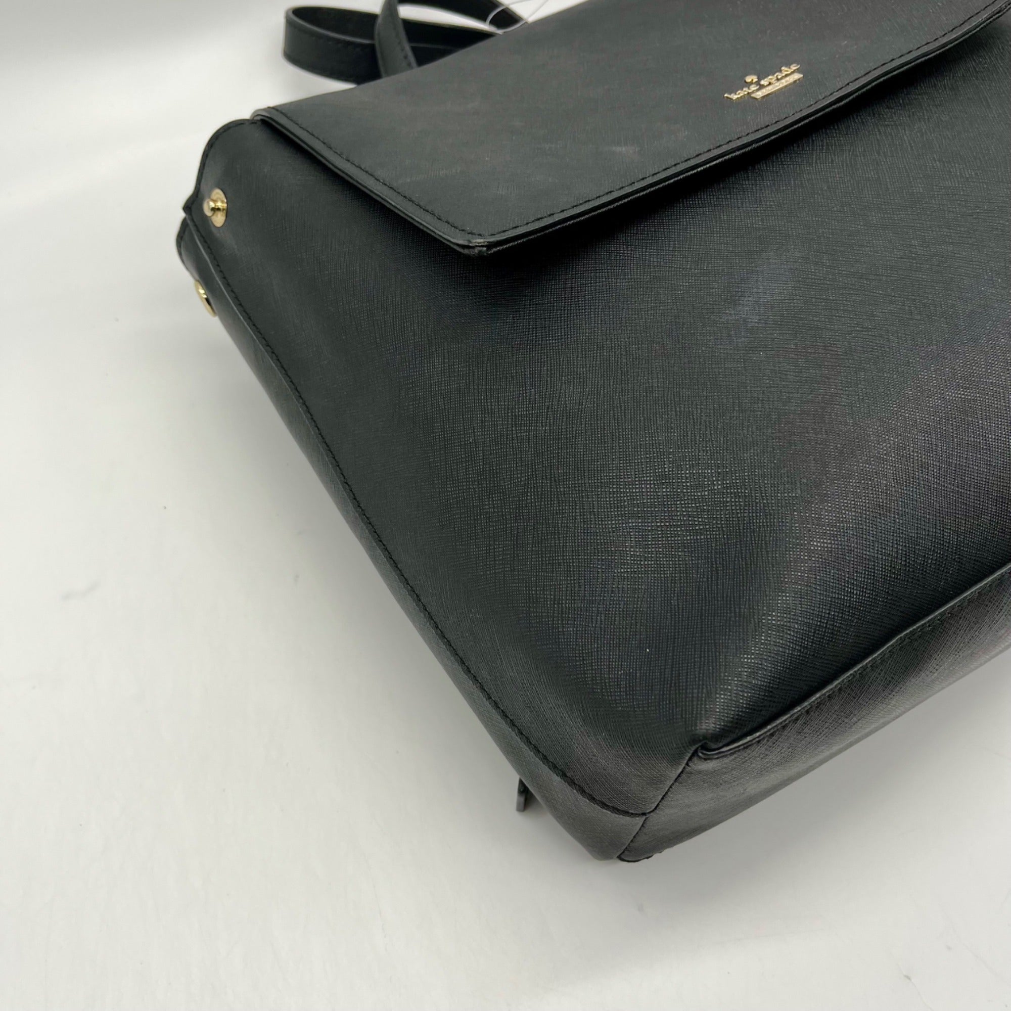 Kate Spade Black Leather Backpack