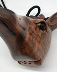 Timmy Woods Handcarved Spotted Giraffe Arcadia Wood Crossbody