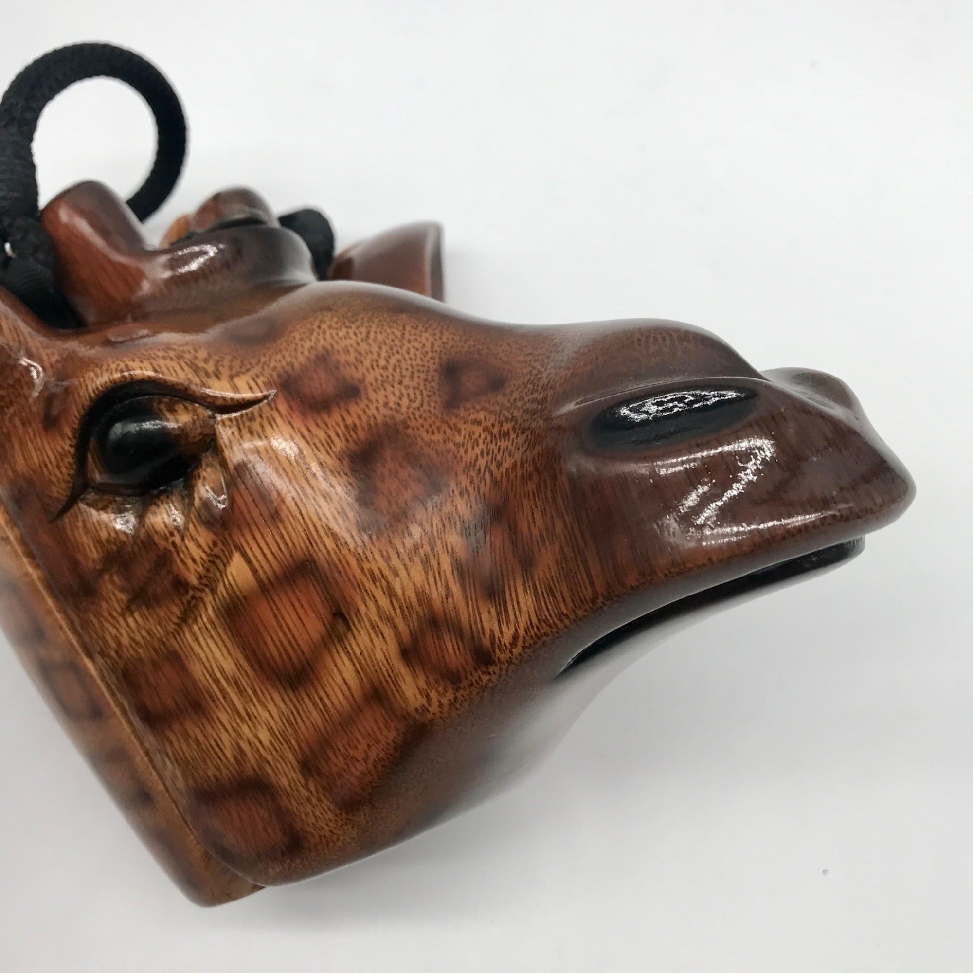 Timmy Woods Handcarved Spotted Giraffe Arcadia Wood Crossbody