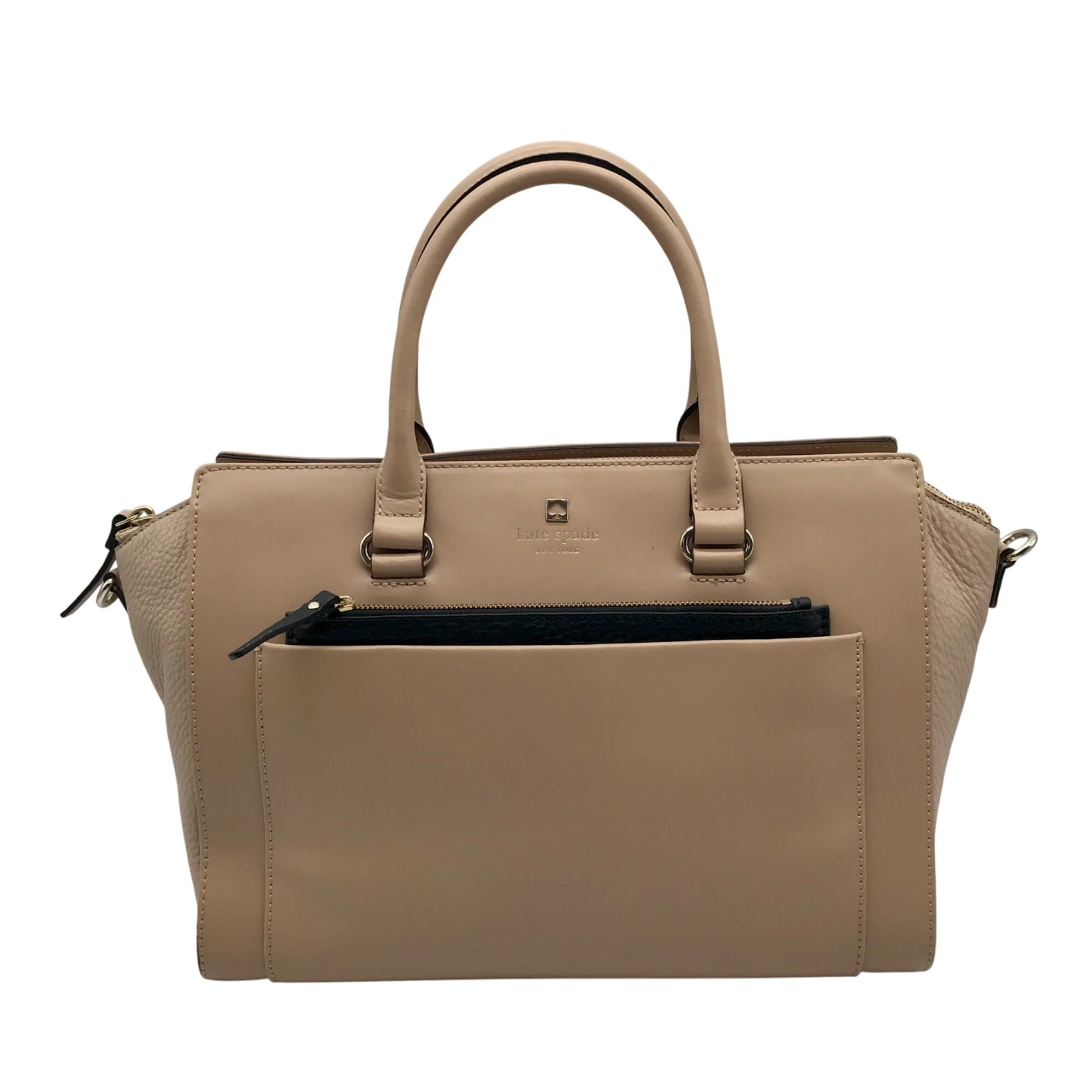 Kate Spade Tan Leather Hadley Street Convertible Satchel