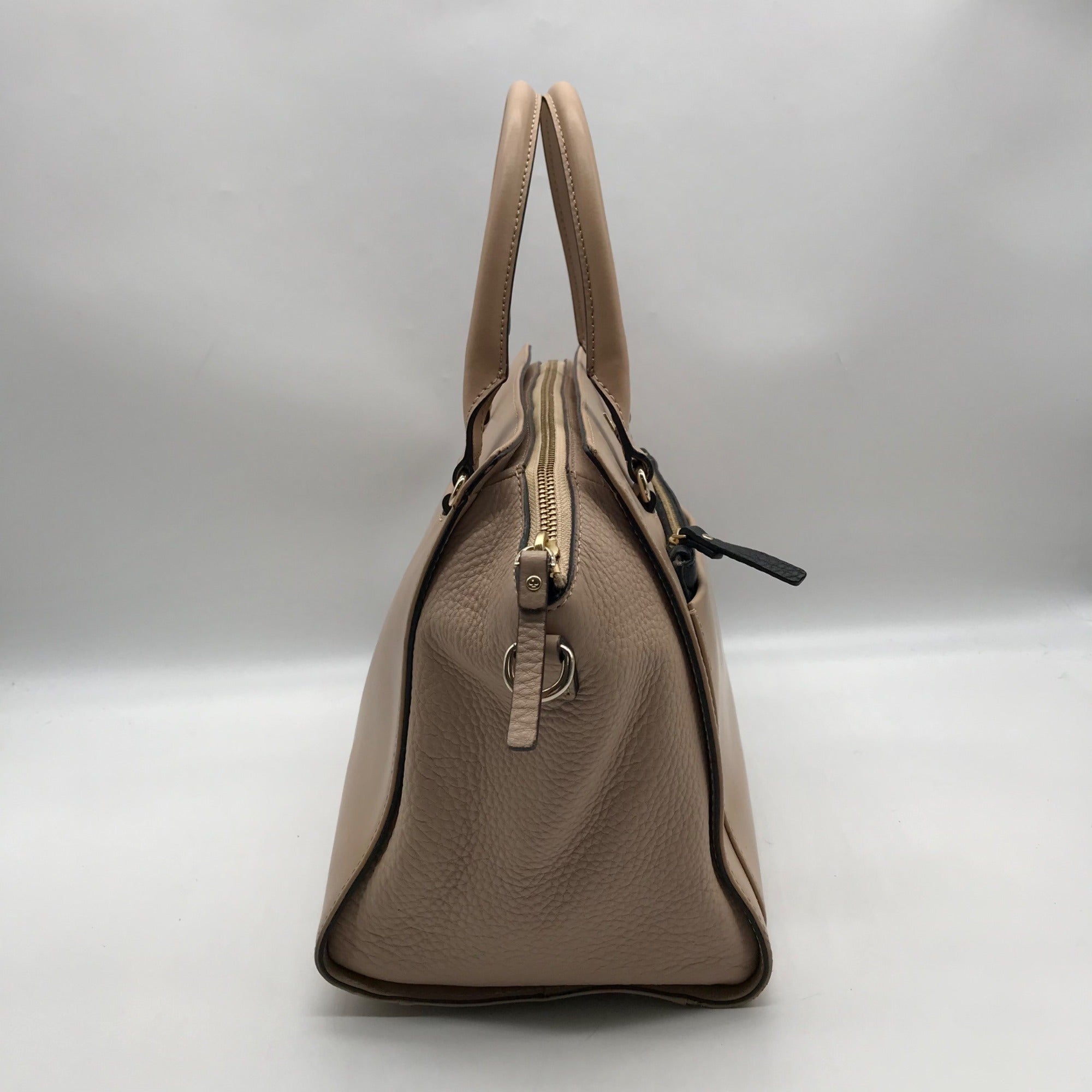 Kate Spade Tan Leather Hadley Street Convertible Satchel
