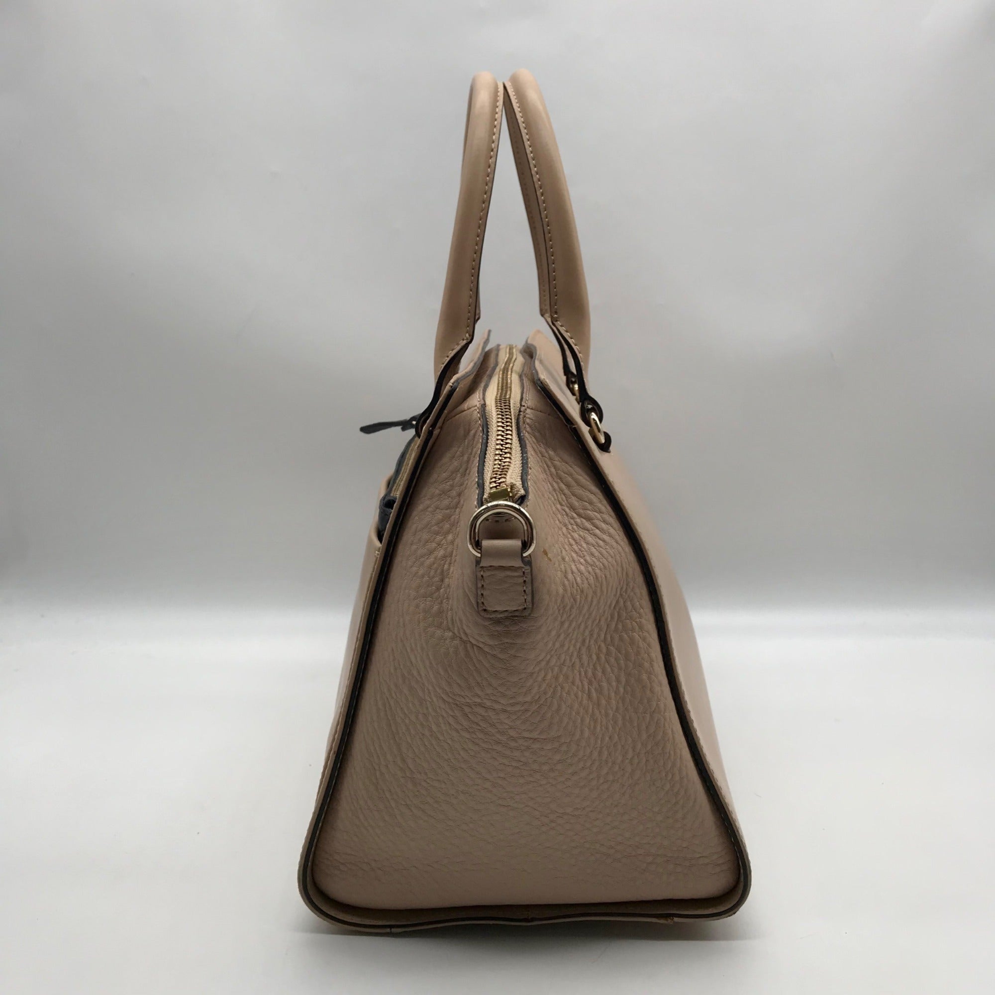 Kate Spade Tan Leather Hadley Street Convertible Satchel