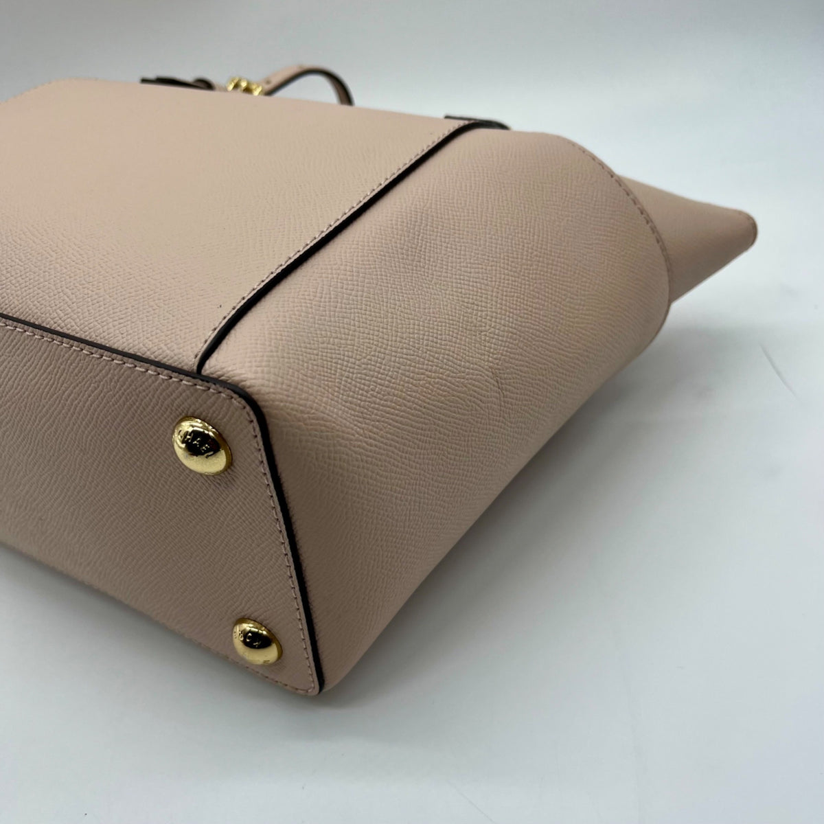 Michael Kors Soft Pink Leather Charlotte East West Top Zip Tote bag