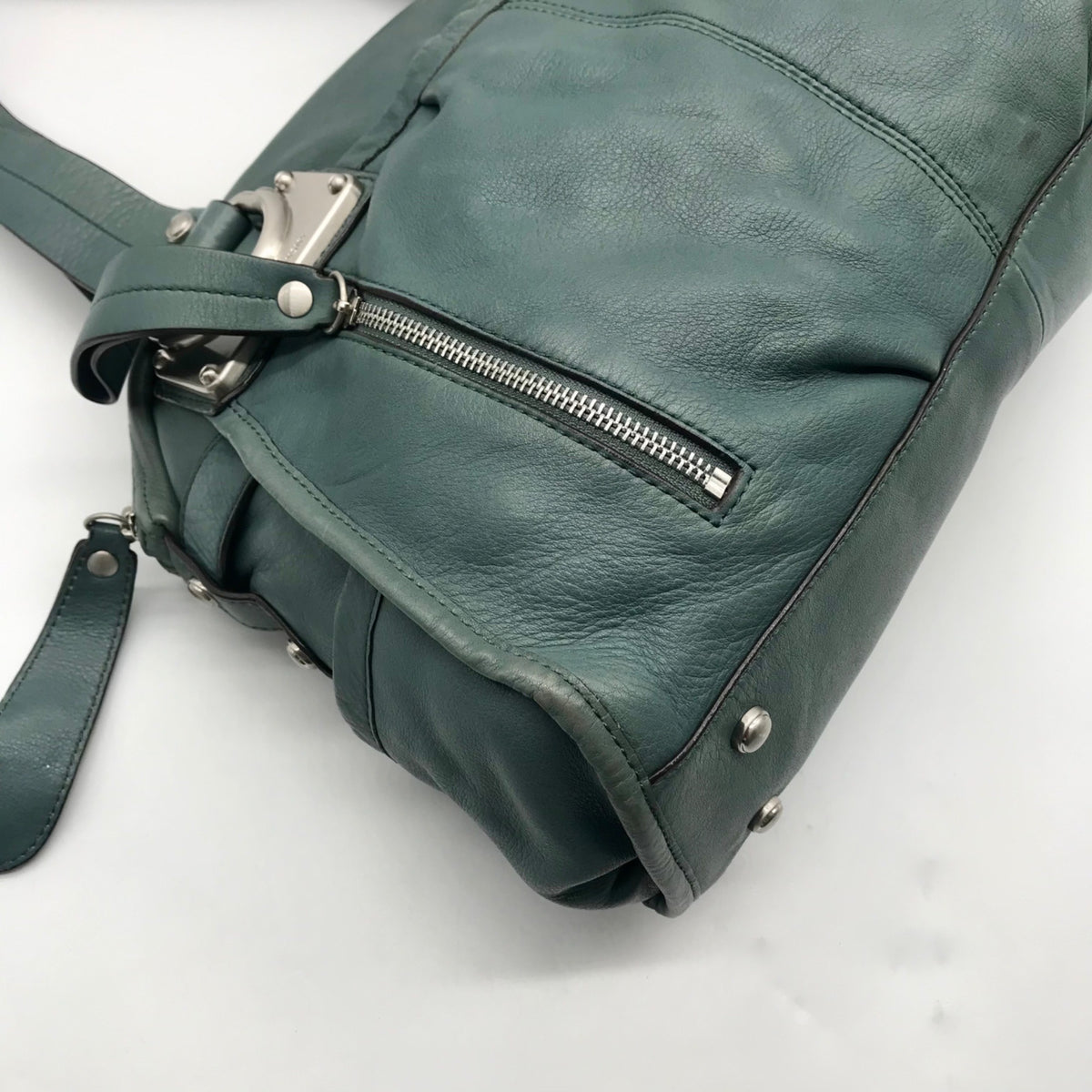 B. Makowsky Sage Pebbled Leather Shoulder Bag
