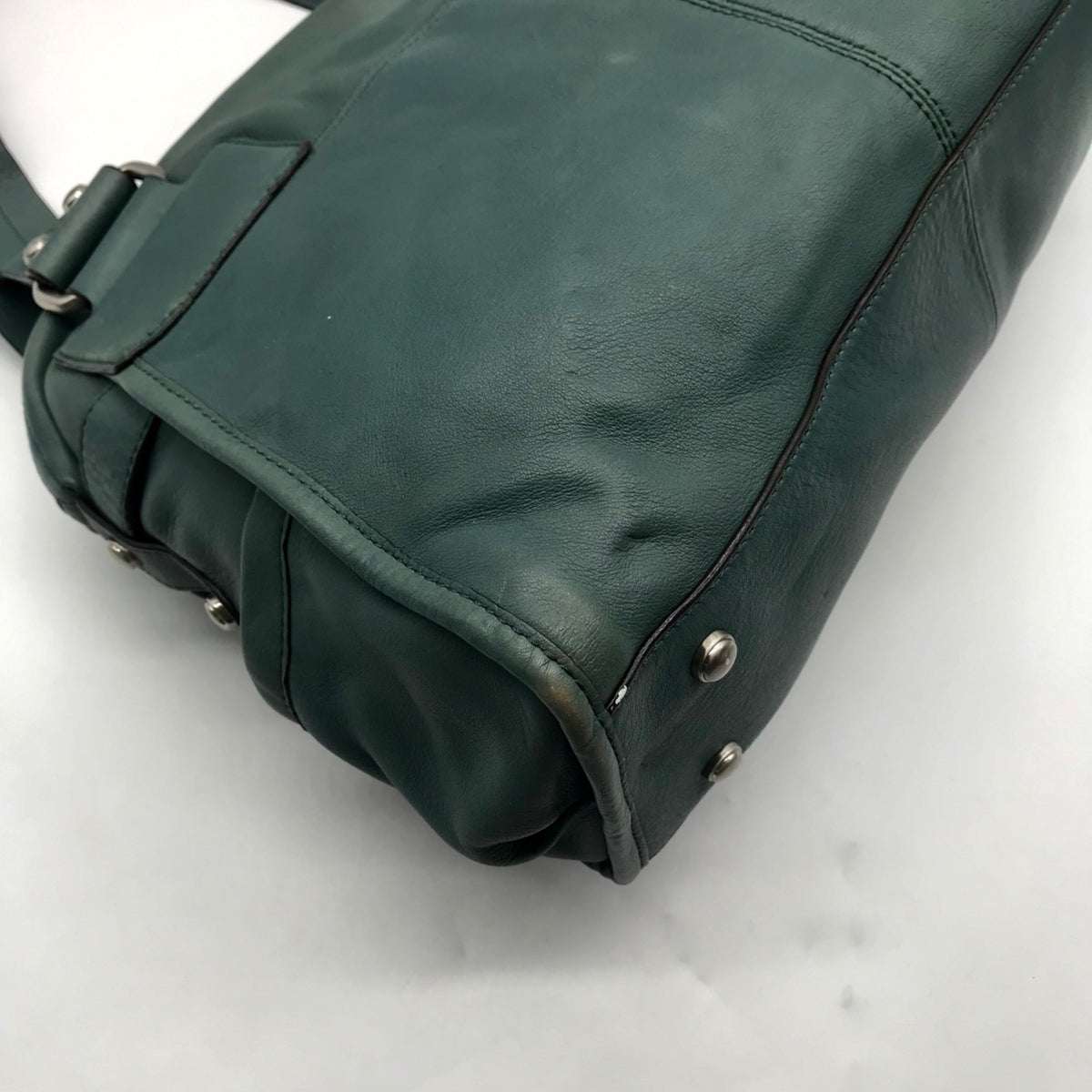 B. Makowsky Sage Pebbled Leather Shoulder Bag