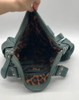 B. Makowsky Sage Pebbled Leather Shoulder Bag