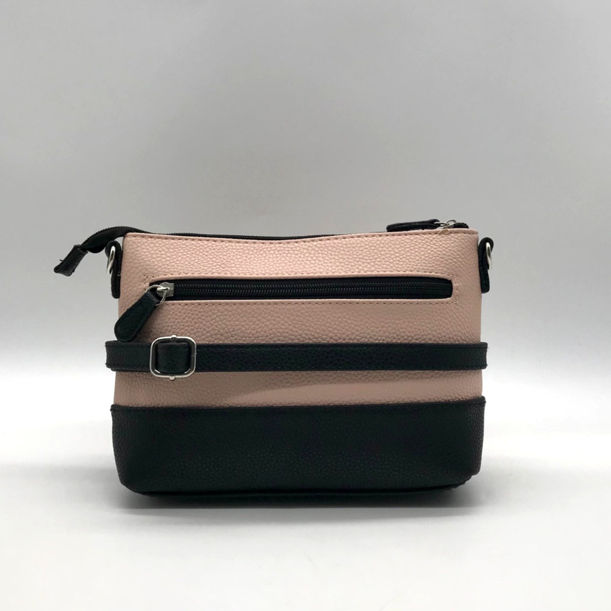 Stone Mountain Pink Colorblock Pebbled Faux Leather Crossbody