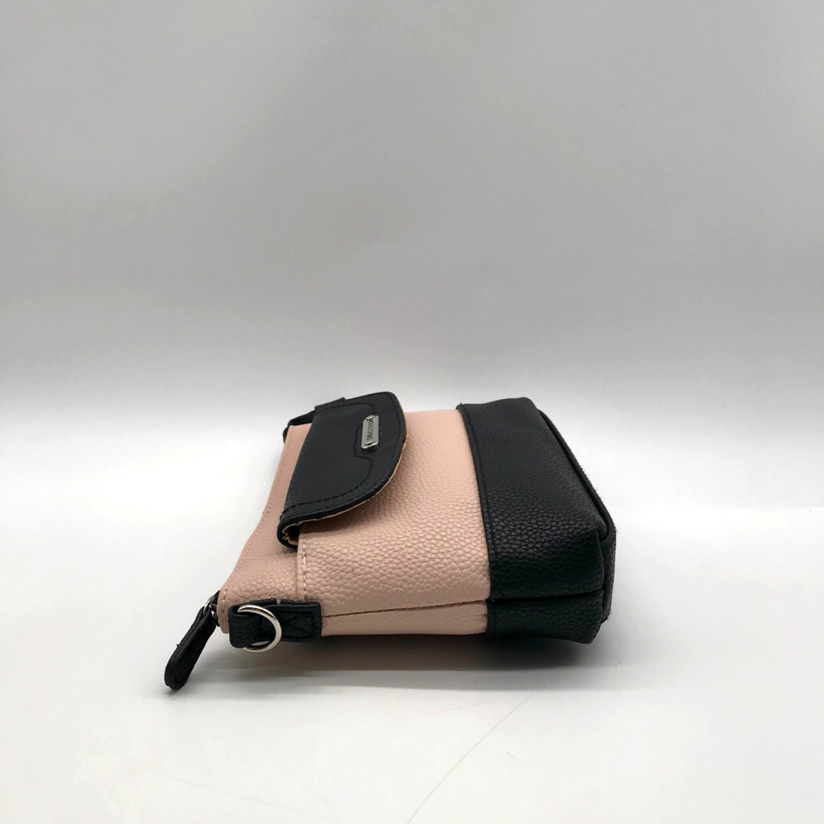Stone Mountain Pink Colorblock Pebbled Faux Leather Crossbody