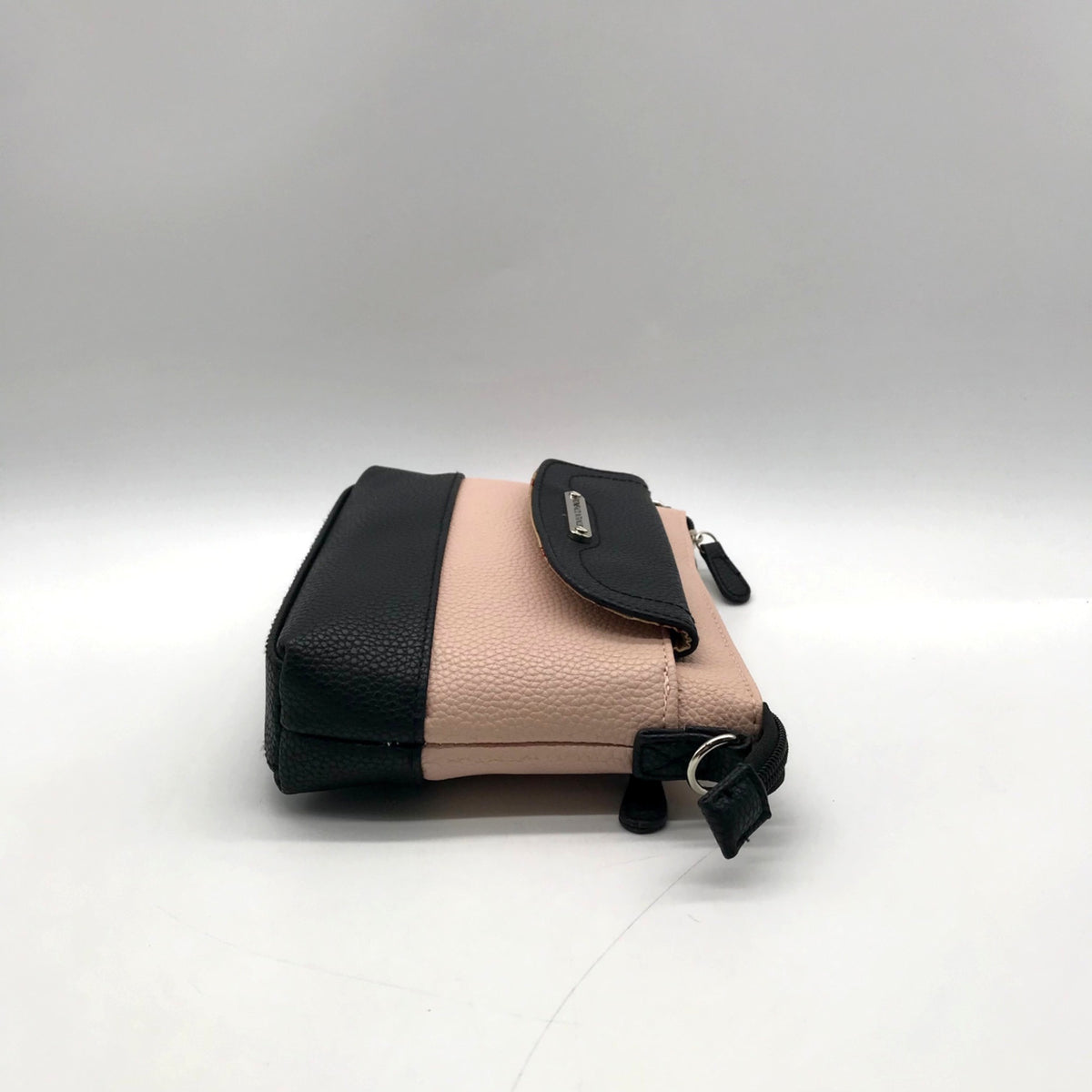 Stone Mountain Pink Colorblock Pebbled Faux Leather Crossbody