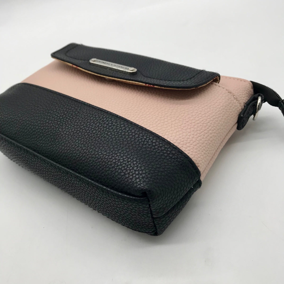Stone Mountain Pink Colorblock Pebbled Faux Leather Crossbody