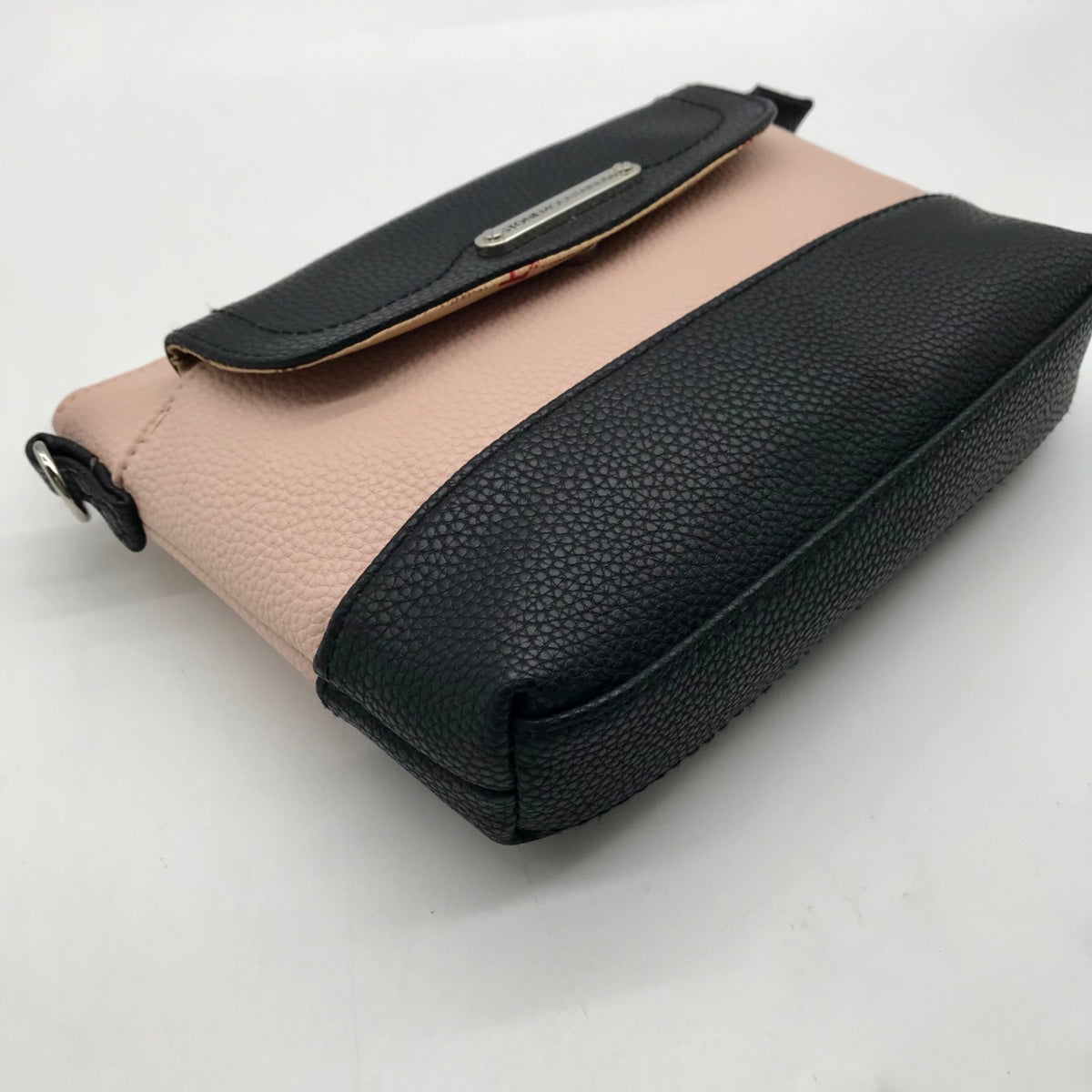 Stone Mountain Pink Colorblock Pebbled Faux Leather Crossbody