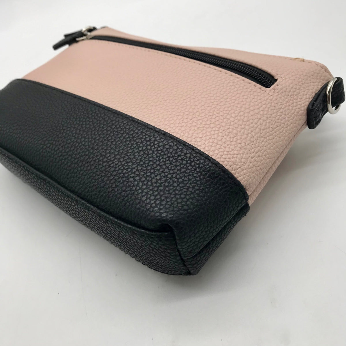 Stone Mountain Pink Colorblock Pebbled Faux Leather Crossbody