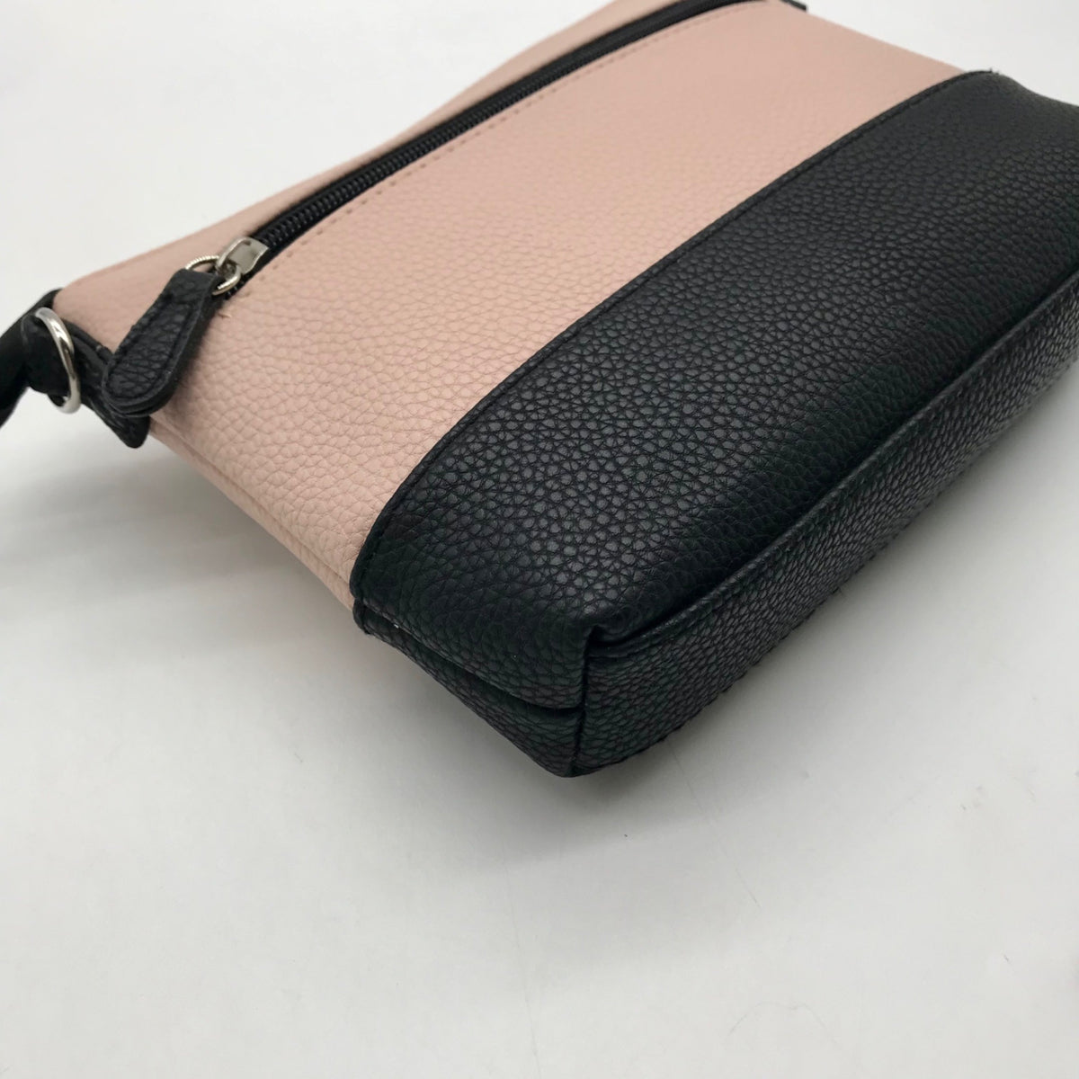 Stone Mountain Pink Colorblock Pebbled Faux Leather Crossbody