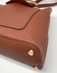 Anne Klein Brown Faux Leather Shoulder Bag Set