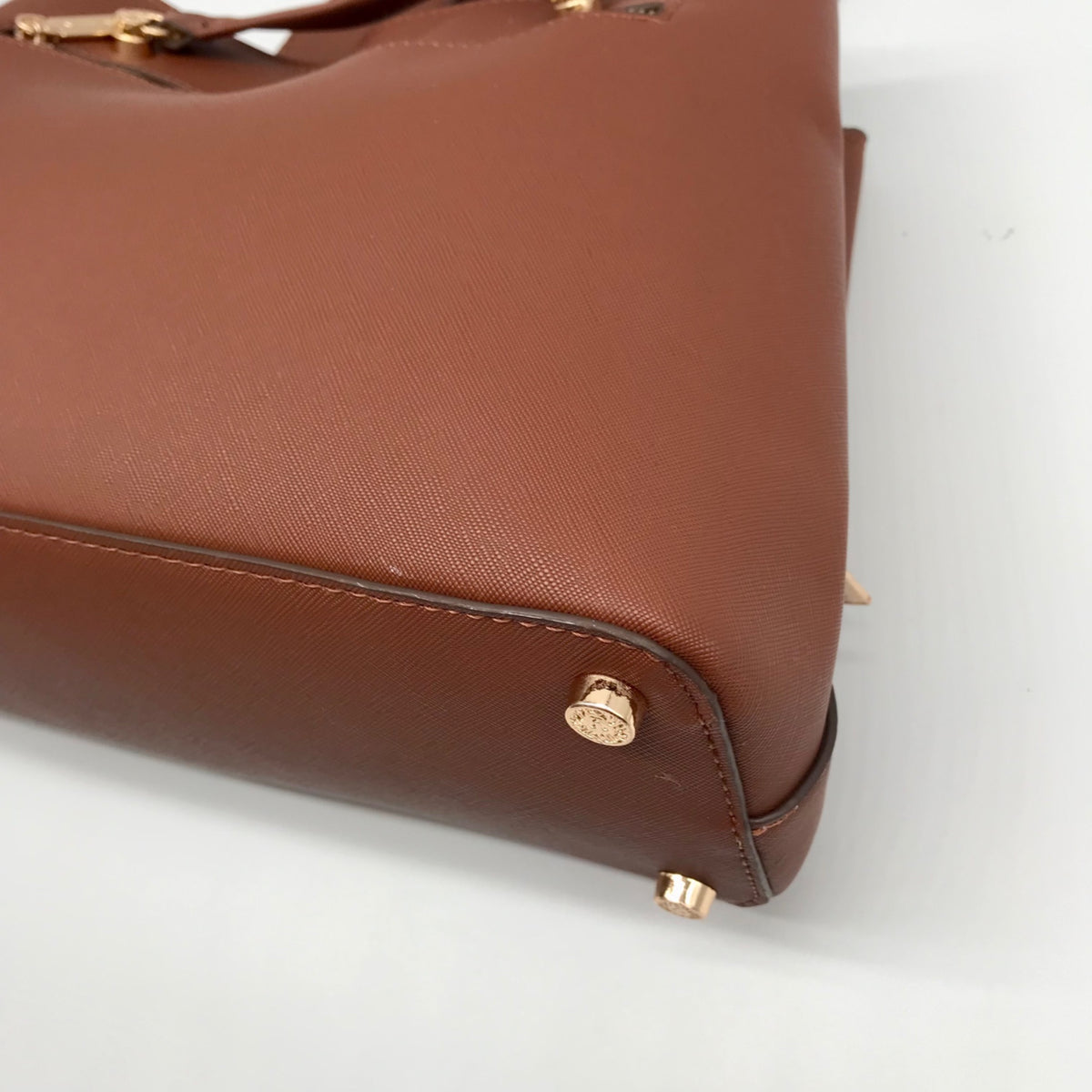 Anne Klein Brown Faux Leather Shoulder Bag Set
