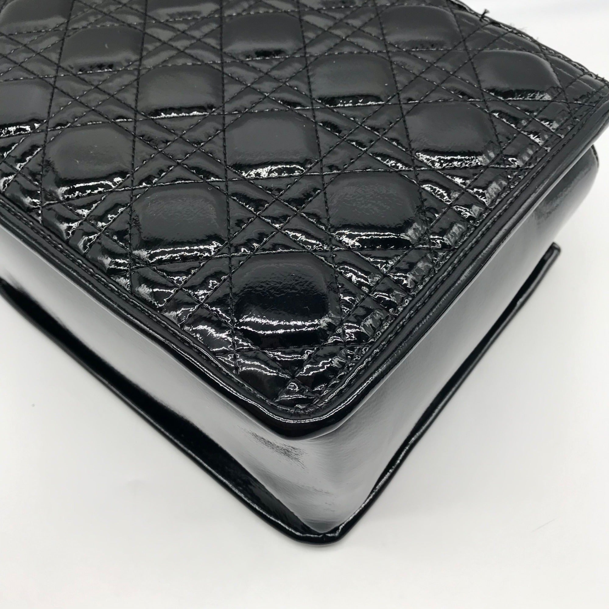 Caroline Hill Black Quilted Vegan Leather Ricky Mini Tote Bag