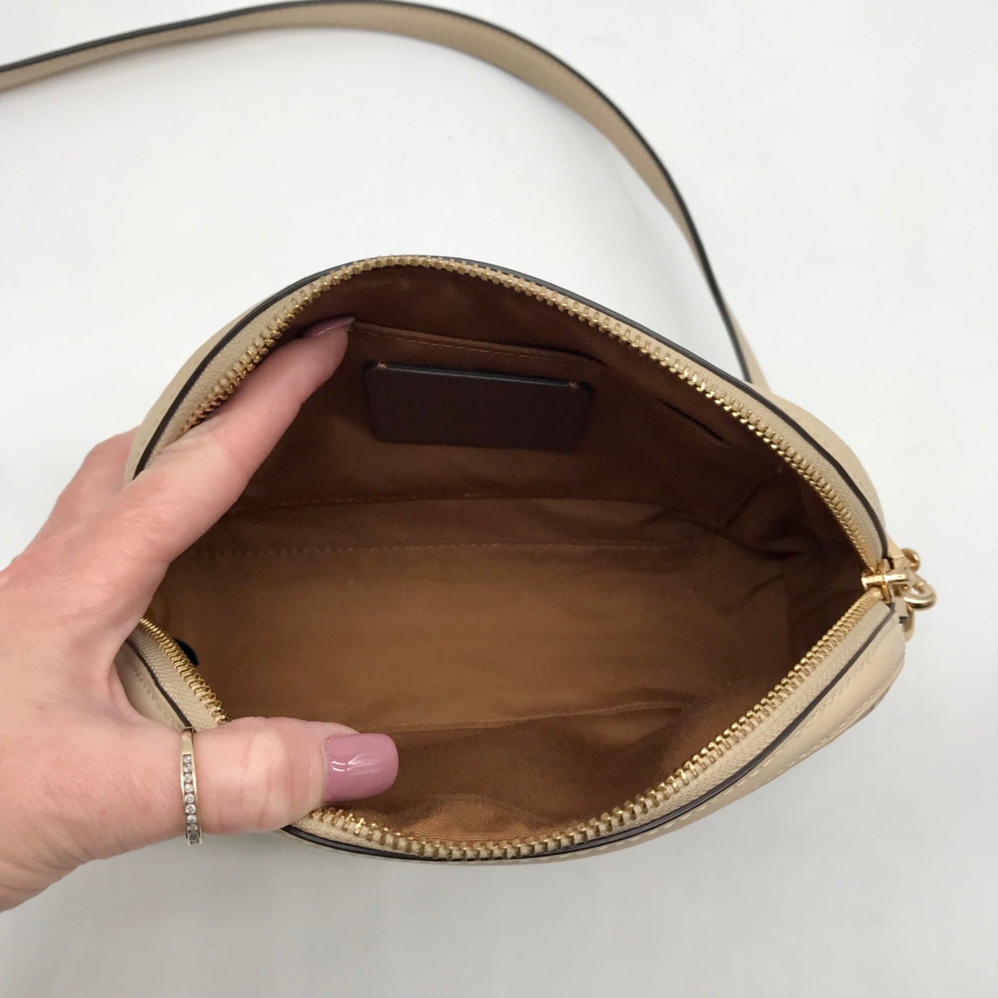 Coach Chalk Monogram Canvas Madi Crossbody Bag CF343