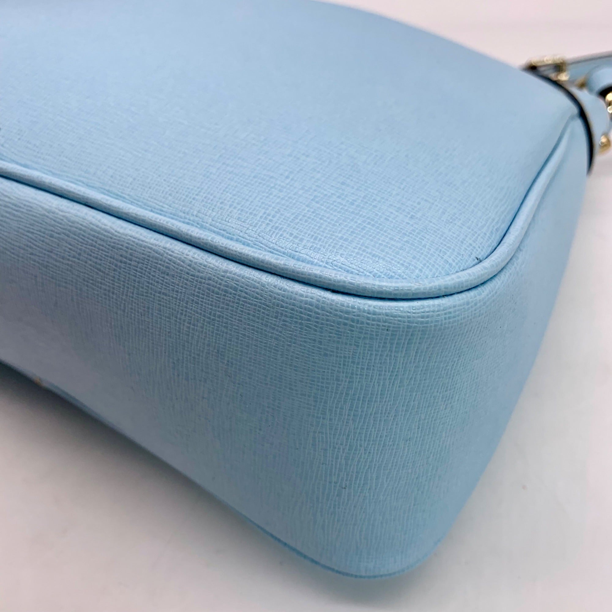 Dooney &amp; Bourke Sky Blue Saffiano Leather Kimberly Crossbody