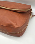 Miztique Brown Leather Hobo Crossbody Purse