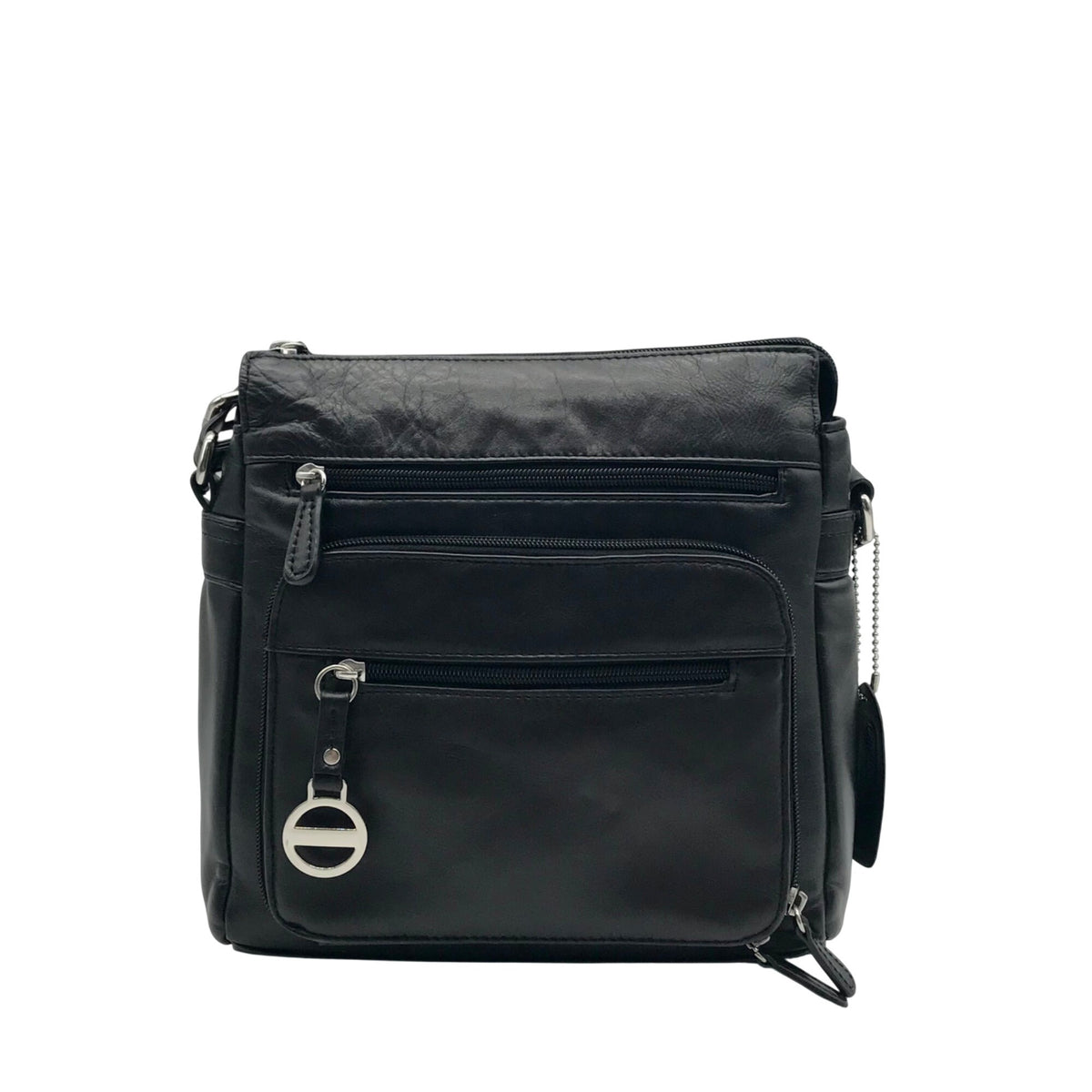 Croft &amp; Barrow Black Faux Leather Crossbody Bag