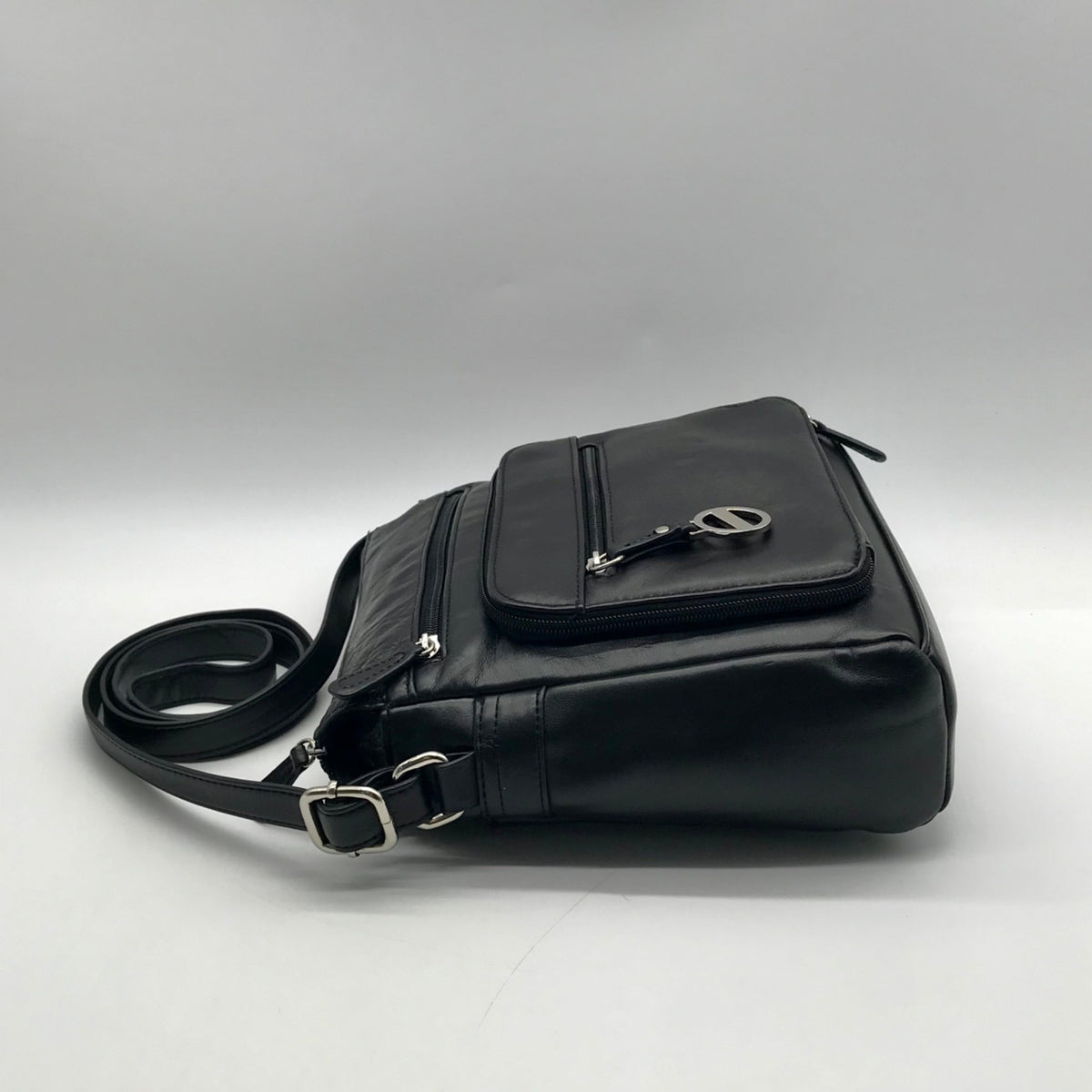 Croft &amp; Barrow Black Faux Leather Crossbody Bag