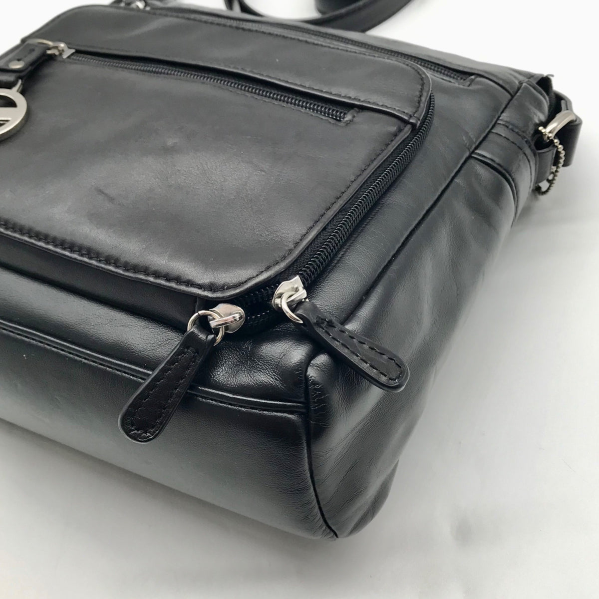 Croft &amp; Barrow Black Faux Leather Crossbody Bag
