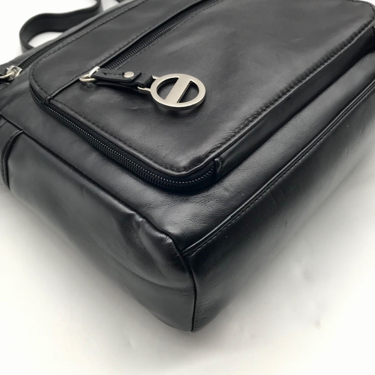Croft &amp; Barrow Black Faux Leather Crossbody Bag