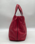 Kate Spade Red Pebbled Leather Dominique Satchel Bag