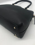 Kate Spade Black Saffiano Leather Cedar Street Maise Satchel Crossbody