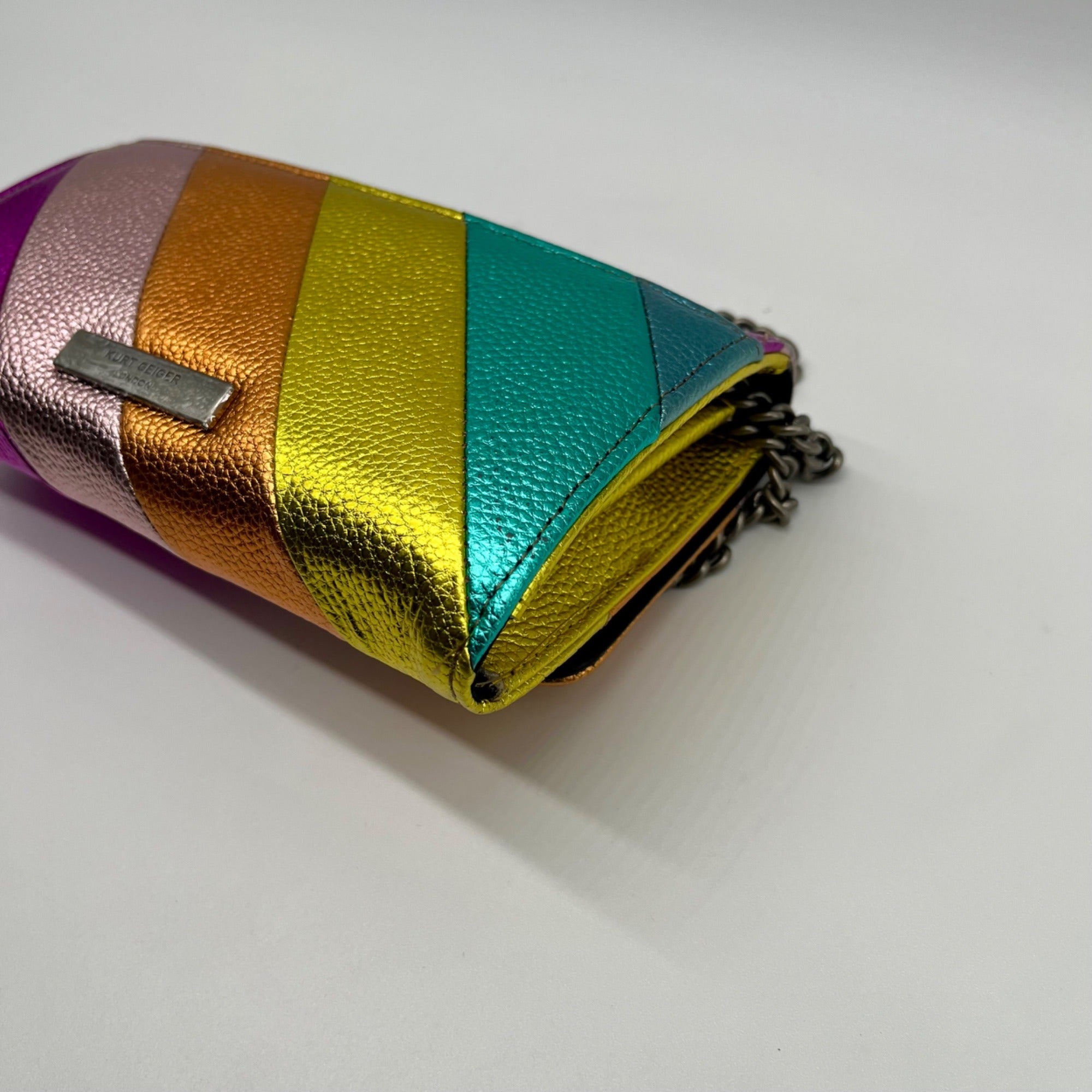 Kurt Geiger London Kensington Leather Chain Wallet