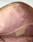Coach Beige Monogram Leather With Snakeskin Trim Tote Bag F19696