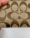 Coach Brown Monogram Canvas Trifold Wallet