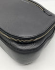Marc Jacobs Stone Gray Pebbled Leather Recruit Nomad Saddle Bag