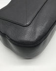 Marc Jacobs Stone Gray Pebbled Leather Recruit Nomad Saddle Bag