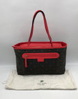 Kate Spade Black And Red Polka Dot Canvas Tote Bag