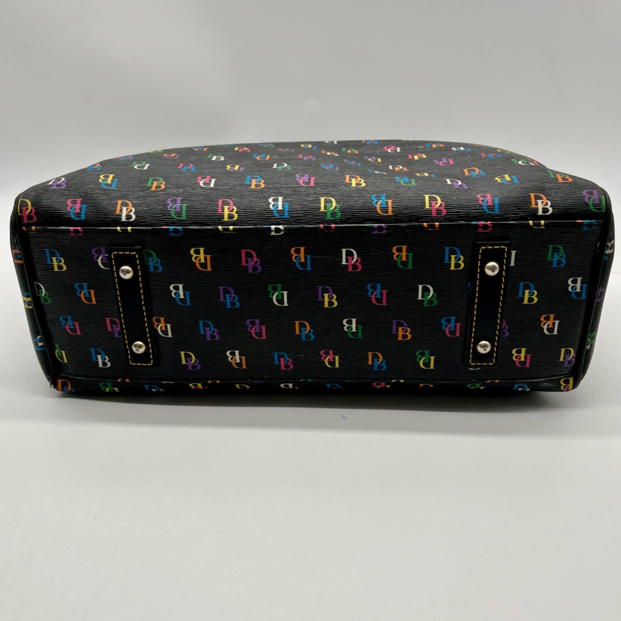 Dooney &amp; Bourke DB75 Black Monogram Shoulder Bag