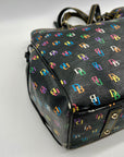 Dooney & Bourke DB75 Black Monogram Shoulder Bag
