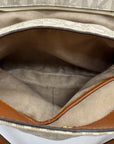 Michael Kors Vanilla And Acorn Coated Canvas Jet Set Chain Shoulder Bag