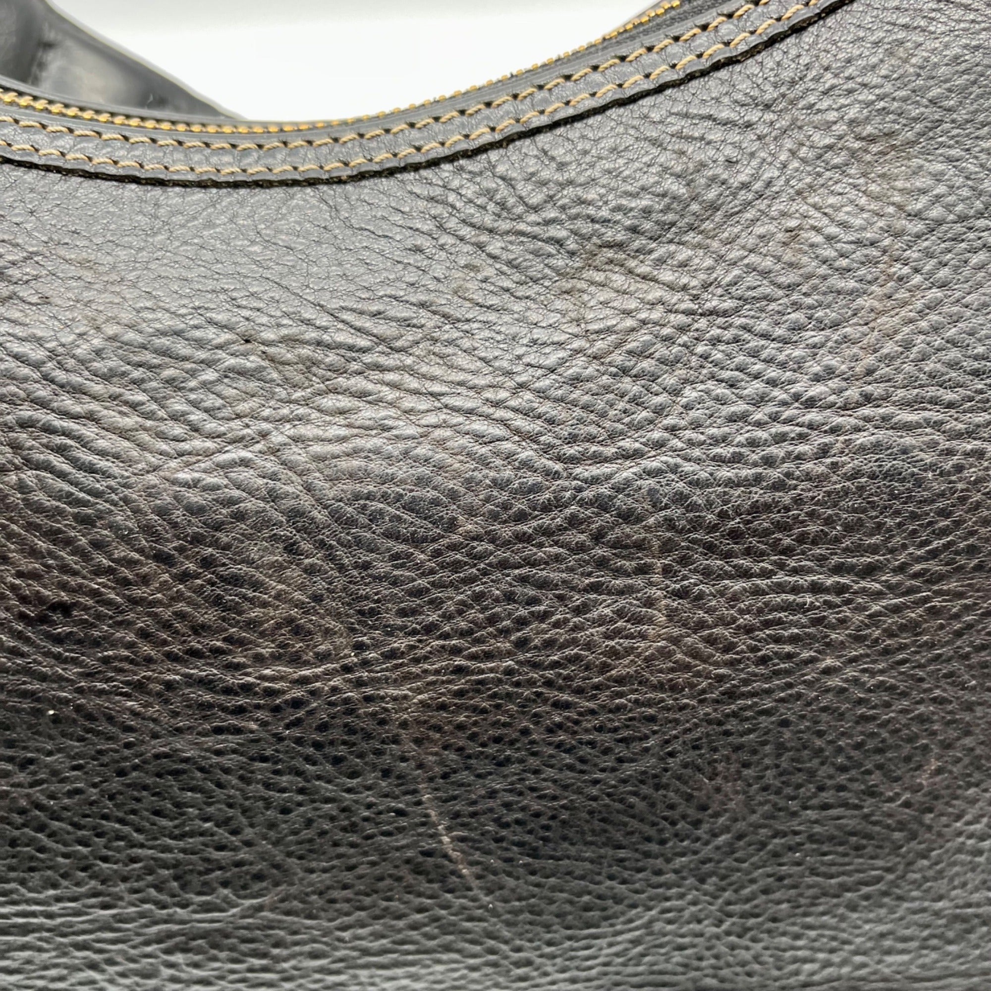 Dooney &amp; Bourke Black Florentine Leather Small Lucy Hobo Bag