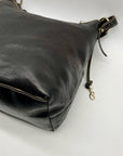Dooney & Bourke Black Florentine Leather Small Lucy Hobo Bag