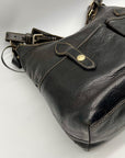 Dooney & Bourke Black Florentine Leather Small Lucy Hobo Bag